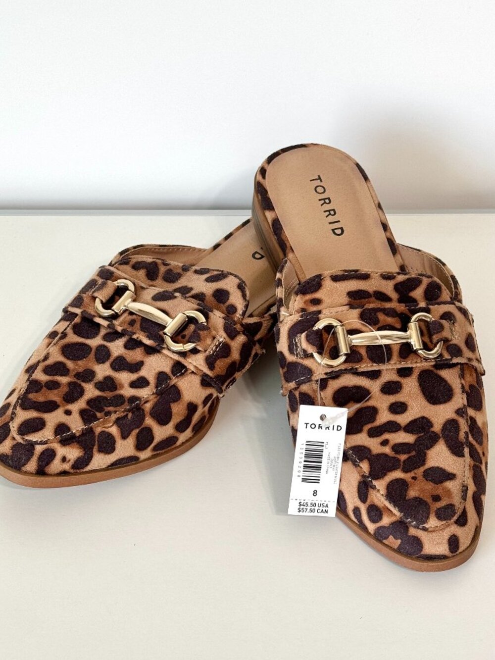 NWT Torrid Leopard Print Loafer Mule Women's 8